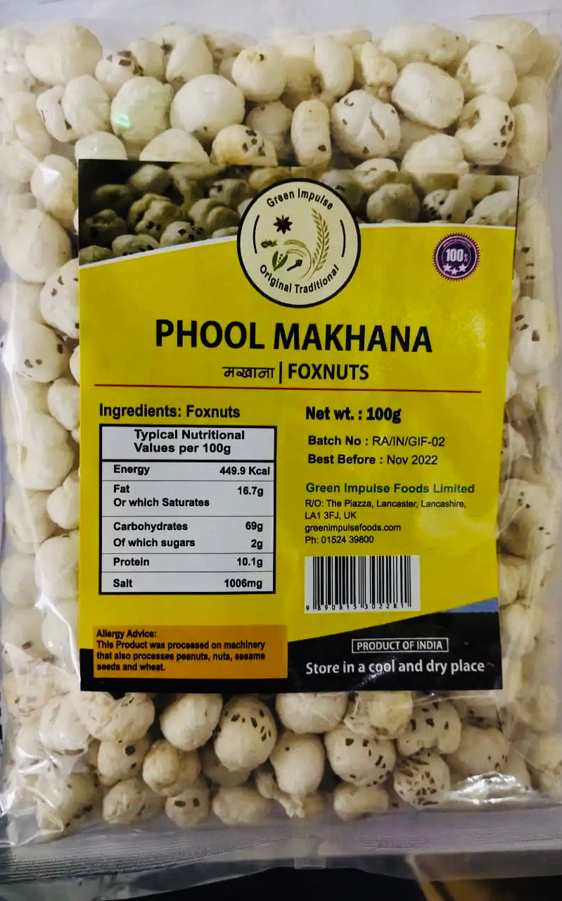 Phool Makhana (Popped Lotus Seeds)