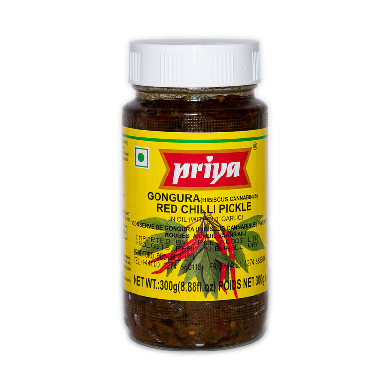 Priya Gongura With Red Chilli Pickle