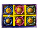 Desiner Clay Diwali Diyas  - 6 pcs